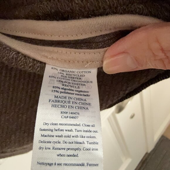 Faherty Inlet Cotton Blend Knit Blazer Deep Brown-Size S - Picture 5 of 5